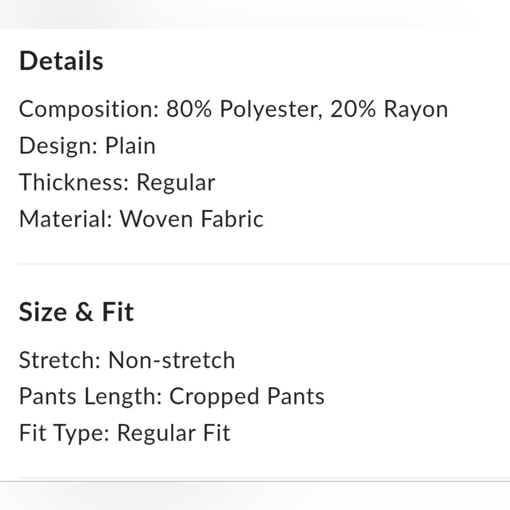 COMMENSE Solid Wet Asymetrical Straight Leg Pants Set Sz L NWT - Picture 12 of 13